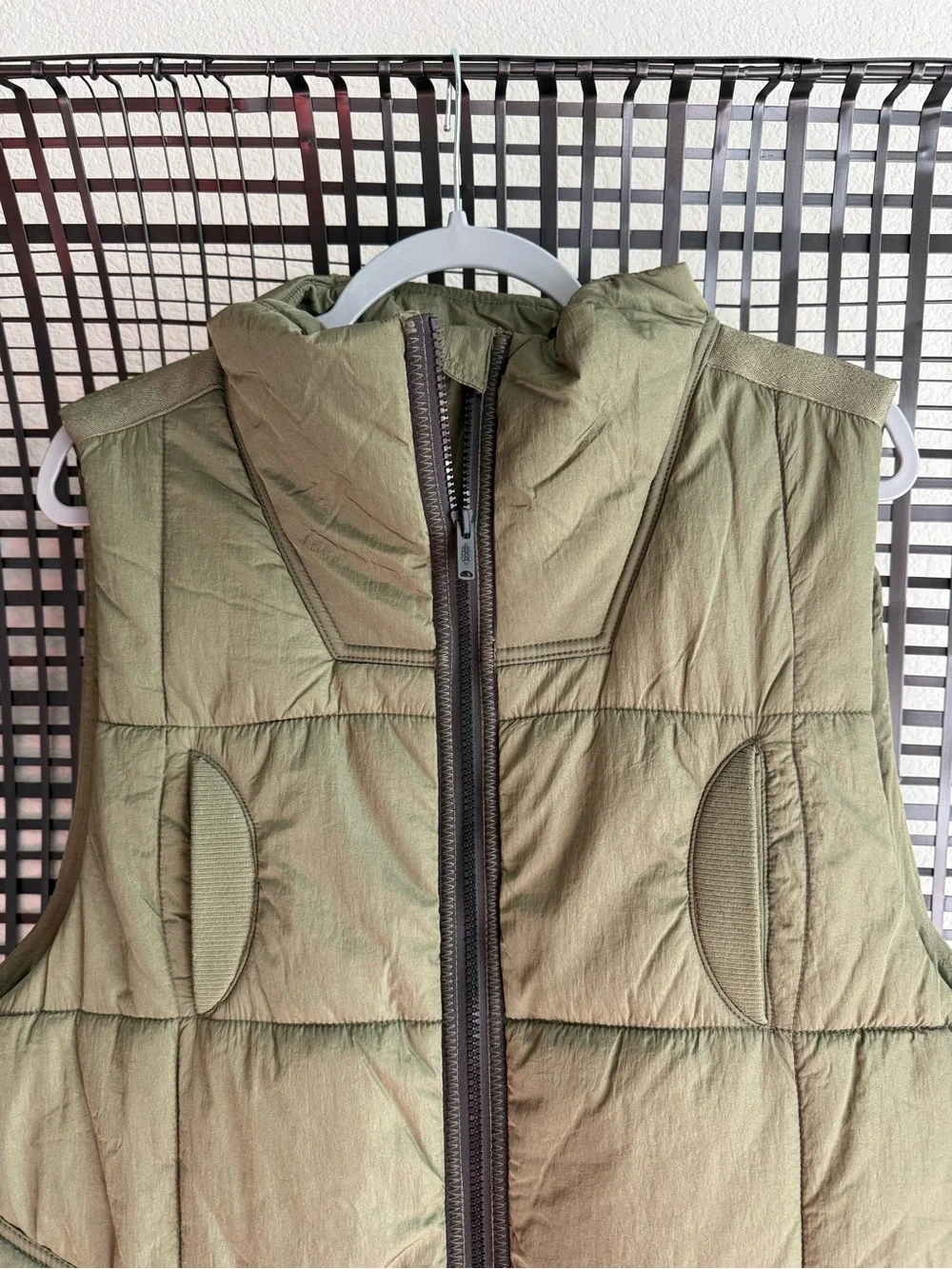 Free people On The Move Packable Puffer Vest seagrass green